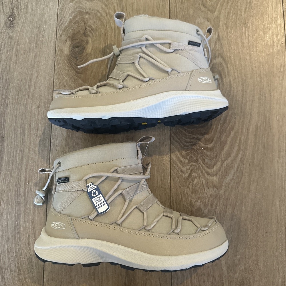 New Keen Womens Uneek Safari/Birch Chukka All Weather Keen Dry Boots Size 5 * - Picture 2 of 10
